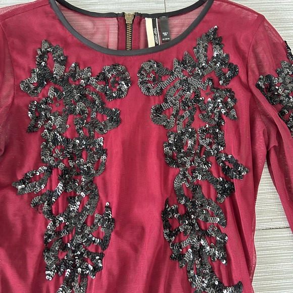 Topshop mesh sequin top like new - Picture 3 of 7